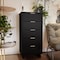Manhattan Comfort Granville Tall 23.62 Narrow Dresser in Black DR-5002 - alternate 2